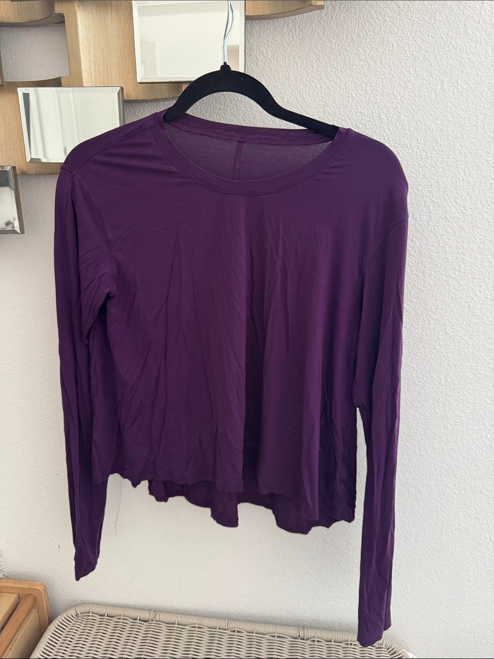 lululemon athletica Long Sleeve Crewneck Top - Deep Purple
